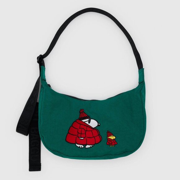 Baggu x Peanuts NWT Crescent Bag Medium - Snoopy & Woodstock - Picture 8 of 12